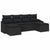 Garden Sofa Set 6 pcs Black Poly rattan
