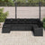 Garden Sofa Set 8 pcs Black Poly rattan