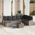 Garden Sofa Set 9 pcs Grey Poly rattan