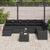 Garden Sofa Set 9 pcs Black Poly rattan