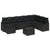 Garden Sofa Set 9 pcs Black Poly rattan