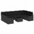 Garden Sofa Set 10 pcs Black Poly rattan
