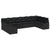 Garden Sofa Set 10 pcs Black Poly rattan