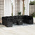 Garden Sofa Set 11 pcs Black Poly rattan