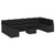 Garden Sofa Set 11 pcs Black Poly rattan