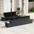 Garden Sofa Set 8 pcs Black Poly rattan