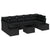 Garden Sofa Set 8 pcs Black Poly rattan