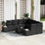 Garden Sofa Set 9 pcs Black Poly rattan