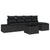 Garden Sofa Set 6 pcs Black Poly rattan