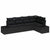 Garden Sofa Set 5 pcs Black Poly rattan