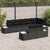 Garden Sofa Set with Cushion 8 pcs Black Poly rattan