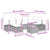 Garden Sofa Set with Cushion 7 pcs Black Poly rattan