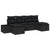 Garden Sofa Set with Cushion 6 pcs Black Poly rattan