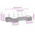 Garden Sofa Set with Cushion Black Poly rattan