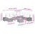 Garden Sofa Set 9 pcs 319 x 209 x 85 cm Poly rattan