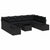 Garden Sofa Set with Cushion 10 pcs Black Poly rattan