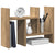 Desk Organiser Artisan oak 34.5 x 15.5 x 35.5 cm