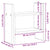 Desk Organiser Black oak 34.5 x 15.5 x 35.5 cm Engineered wood