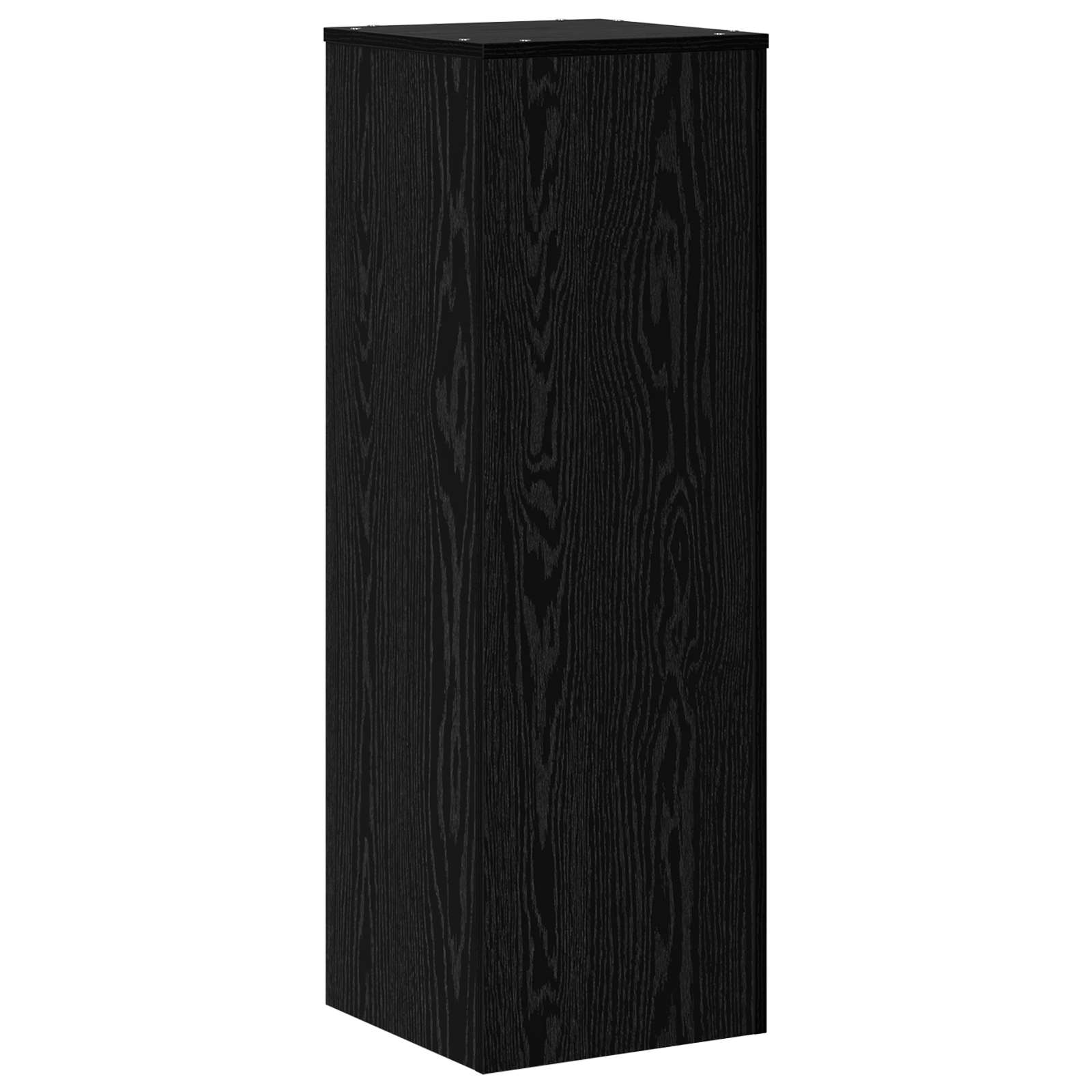 Plant Stand Black Oak 33 x 33 x 100 cm Engineered wood
