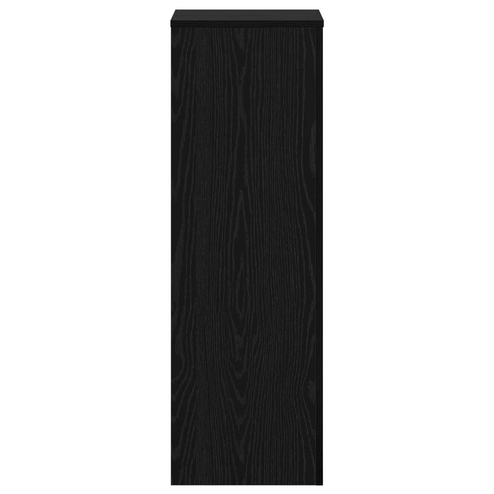 Plant Stand Black Oak 33 x 33 x 100 cm Engineered wood