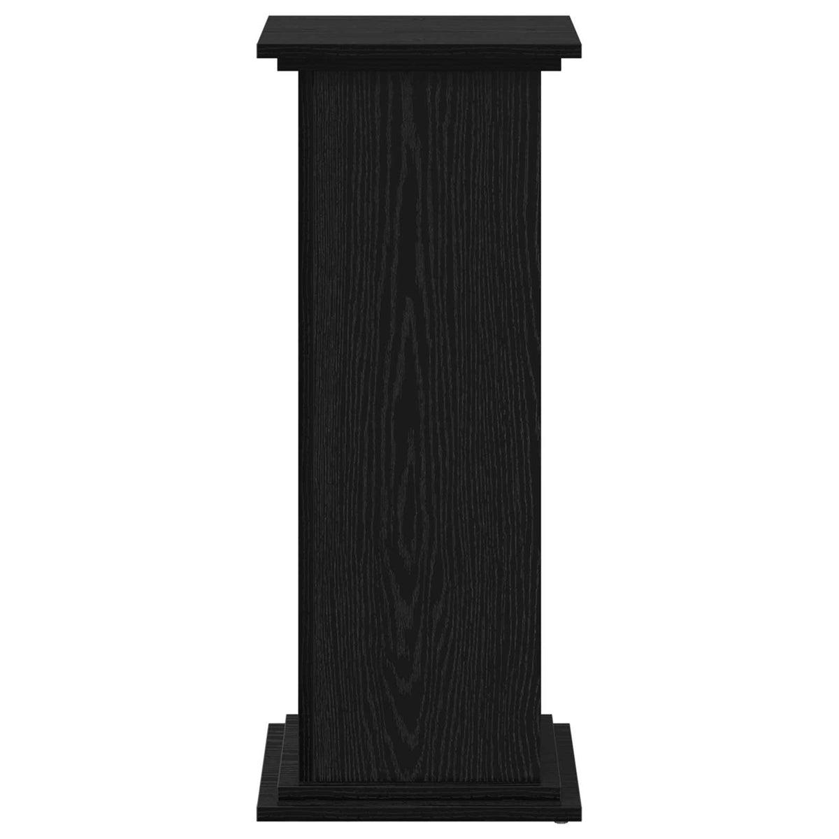 Plant Stand Black Oak 33 x 33 x 80 cm Engineered wood