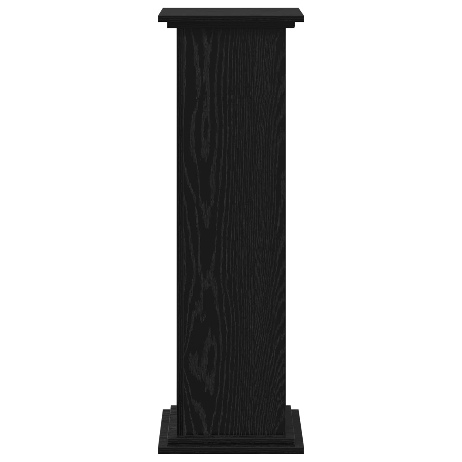 Plant Stand Black Oak 33 x 33 x 100 cm Engineered wood