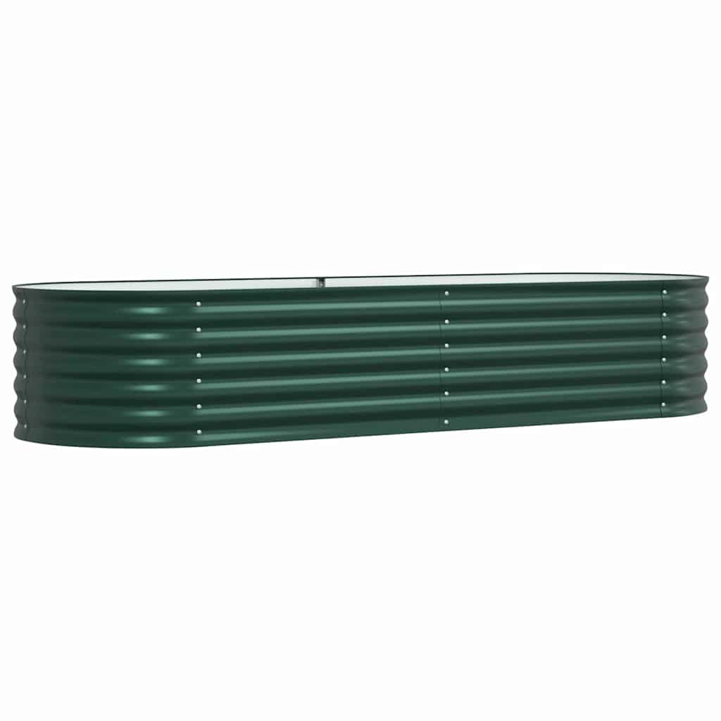 Raised Bed Green 240 x 80 x 44 cm Steel