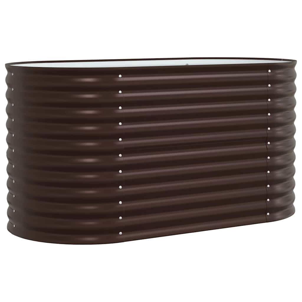 Raised Bed Brown 160 x 80 x 81 cm Steel
