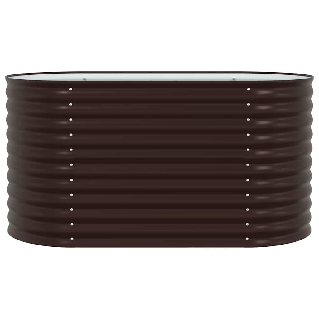 Raised Bed Brown 160 x 80 x 81 cm Steel