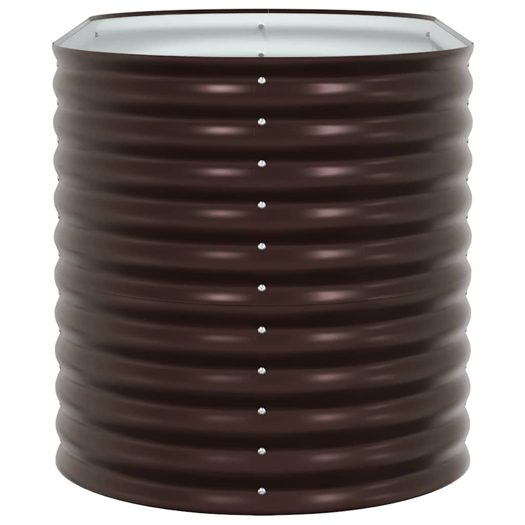 Raised Bed Brown 160 x 80 x 81 cm Steel