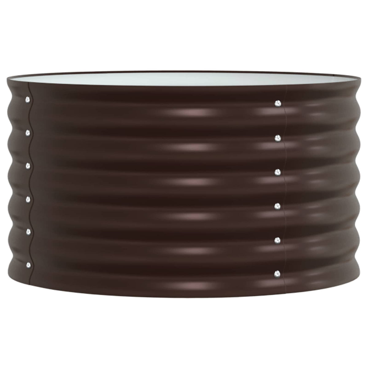 Raised Bed Brown 80 x 80 x 44 cm Steel