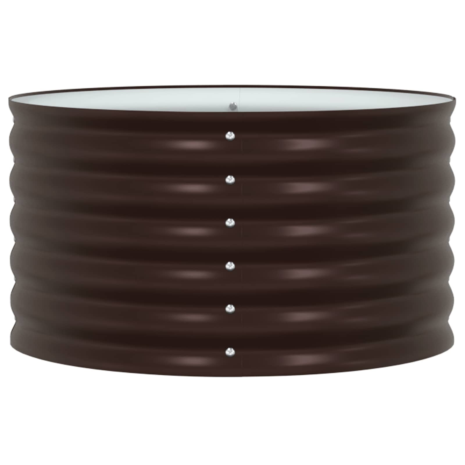 Raised Bed Brown 80 x 80 x 44 cm Steel