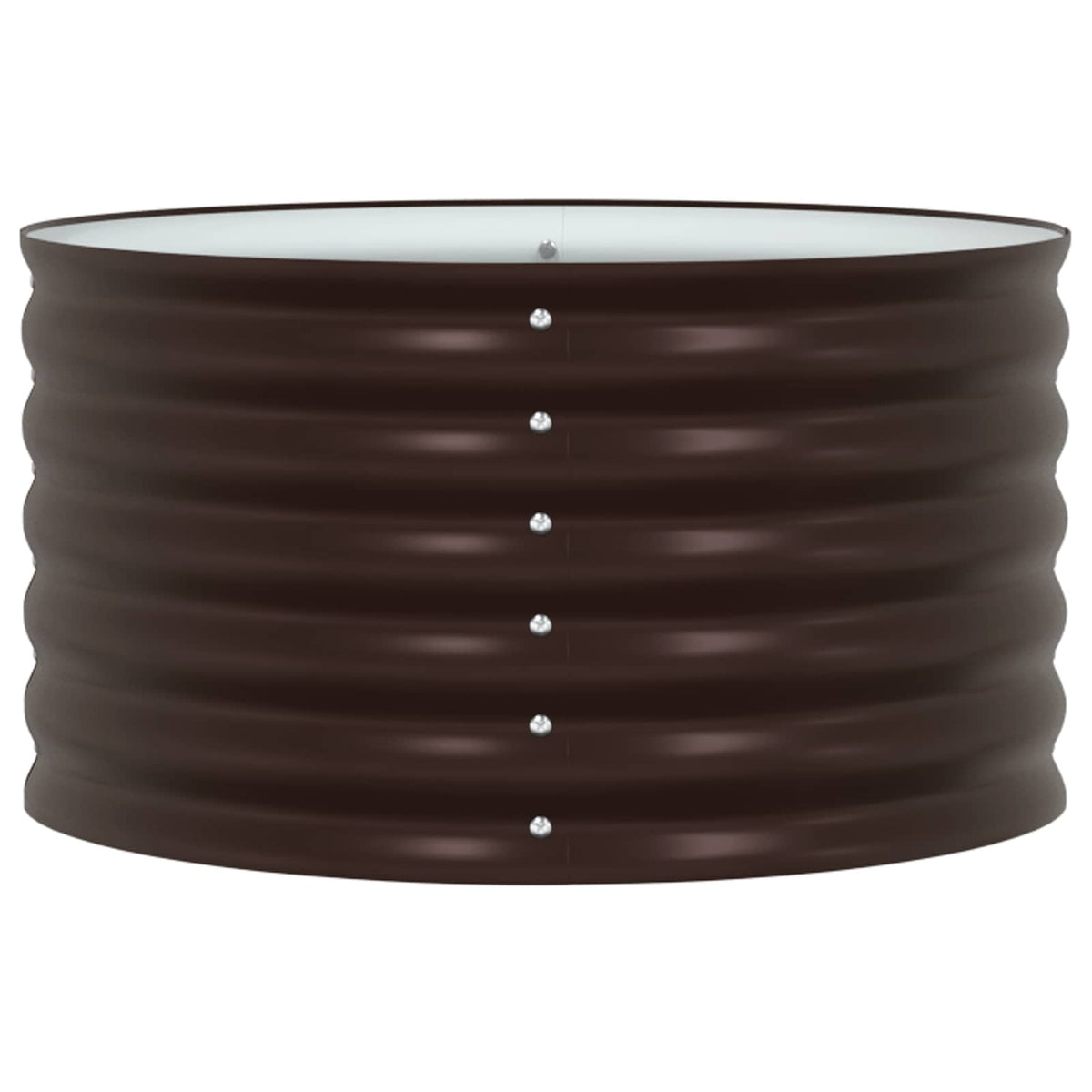 Raised Bed Brown 80 x 80 x 44 cm Steel