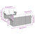 Garden Sofa Set 6 pcs Grey Poly rattan