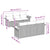 Garden Sofa Set 7 pcs Grey Poly rattan
