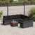 Garden Sofa Set 9 pcs Black Poly rattan