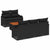 Garden Sofa Set 6 pcs Black Poly rattan