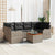 Garden Sofa Set 7 pcs Grey Poly rattan