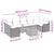 Garden Sofa Set 8 pcs Black Poly rattan