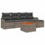 Garden Sofa Set 6 pcs Grey Poly rattan