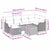 Garden Sofa Set 7 pcs Black Poly rattan