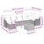 Garden Sofa Set 8 pcs Grey Poly rattan