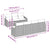 Garden Sofa Set with Cushion 8 pcs Grey Poly rattan