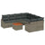 Garden Sofa Set with Cushion 9 pcs Grey Poly rattan