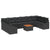 Garden Sofa Set with Cushion 11 pcs Black Poly rattan