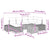 Garden Sofa Set with Cushion 7 pcs Black Poly rattan