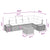 Garden Sofa Set with Cushion 6 pcs Black Poly rattan