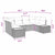 Garden Sofa Set with Cushion 6 pcs Black Poly rattan