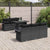 Garden Sofa Set with Cushion 7 pcs Black Poly rattan