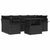 Garden Sofa Set with Cushion 7 pcs Black Poly rattan
